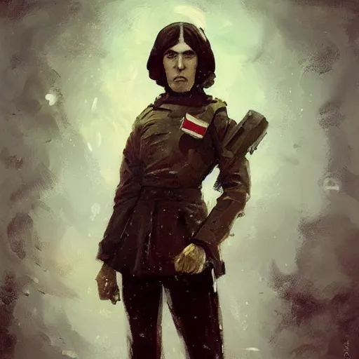 Image similar to portrait of ra ra rasputin lover of the russian queen in team fortress 2 style, epic, tragic, military art, fantasy, dieselpunk, hd shot, digital portrait, beautiful, artstation, comic style, by artgerm, guy denning, jakub rozalski, magali villeneuve and charlie bowater