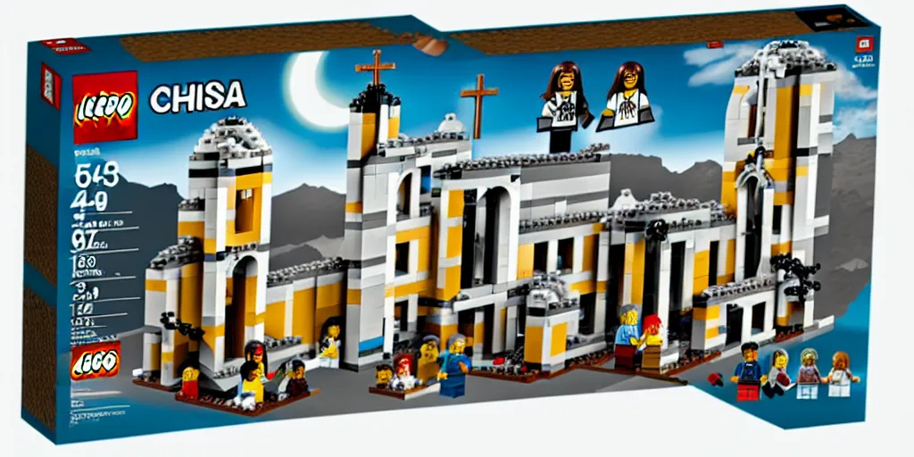 Prompt: the lego christian bible