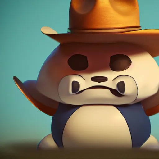 Image similar to snorlax wearing a cowboy hat by ken sugimori, digital art, character design, ultra detailed, octane render, 4 k, ultra details, dramatic lighting