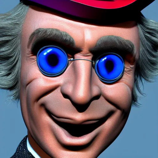 Prompt: ultra detailed Willy Wonka face closeup, highly detailed, sharp focus, octane render, ultra detailed face