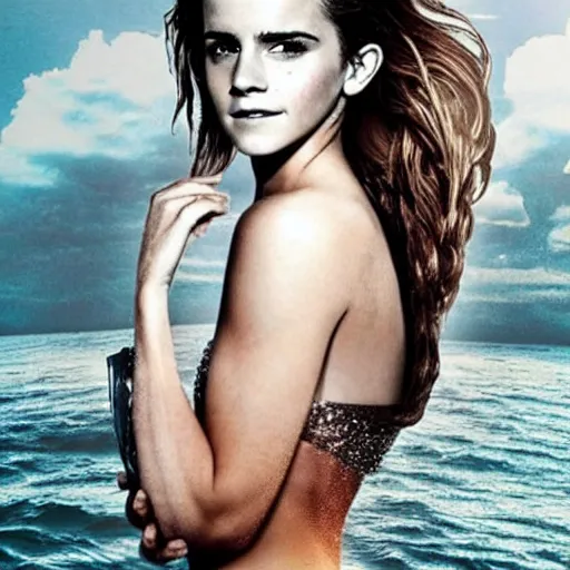 Image similar to emma watson as a mermaid