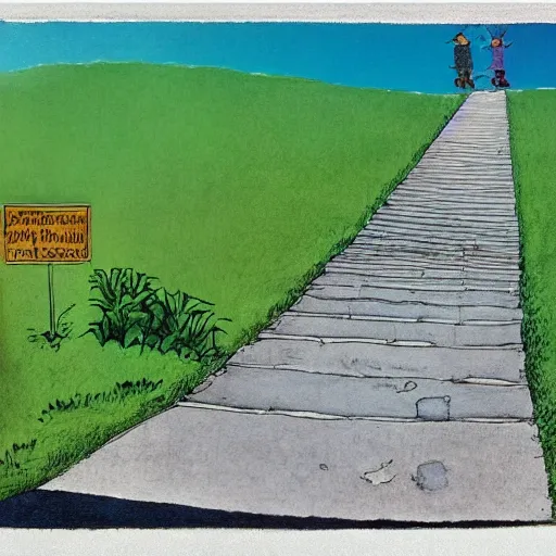 Image similar to photo of where the sidewalk ends by shel silverstein