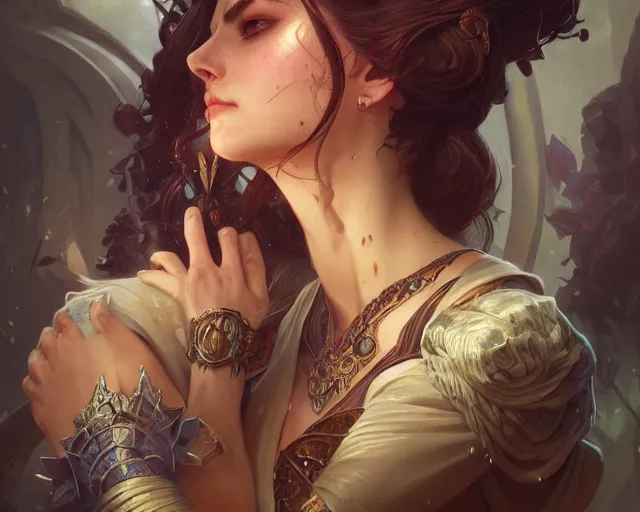 Prompt: photography of charles mellin, deep focus, d & d, fantasy, intricate, elegant, highly detailed, digital painting, artstation, concept art, matte, sharp focus, illustration, hearthstone, art by artgerm and greg rutkowski and alphonse mucha