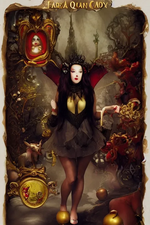 Prompt: the fat queen of the candy land | fairy tale | authoritarian | Michael Hussar |