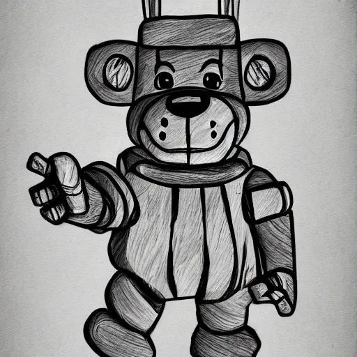 fnaf freddy fazbear drawing