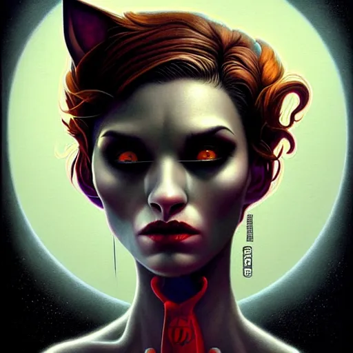 Prompt: a werewolf, illustration, thriller atmosphere, pixar style, by tristan eaton stanley artgerm and tom bagshaw