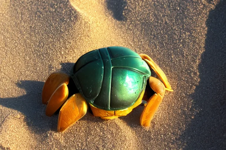 Image similar to beautiful scarab in the sand