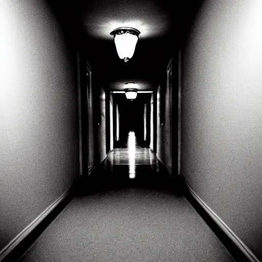 Prompt: sonic, creepy, horror, off - putting, dark, hallway, photo, paranormal