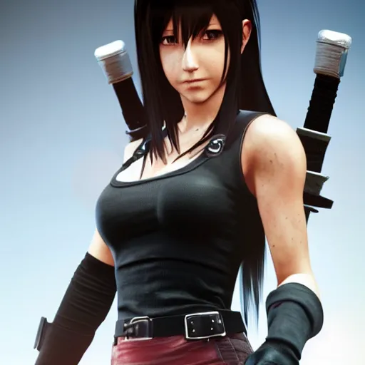 Image similar to Tifa Lockhart from Final Fantasy VII Remake (2020)