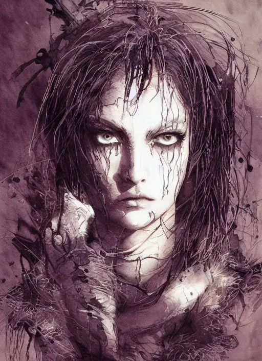 Prompt: portrait, goth emu, watercolor, dramatic lighting, cinematic, establishing shot, extremely high detail, foto realistic, cinematic lighting, pen and ink, intricate line drawings, by Yoshitaka Amano, Ruan Jia, Kentaro Miura, Artgerm, post processed, concept art, artstation, matte painting, style by eddie mendoza, raphael lacoste, alex ross