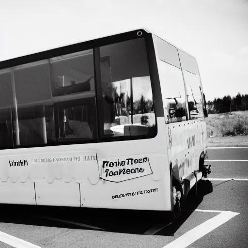 Image similar to a young woman, at her seat on a greyhound bus to find out where her love has been