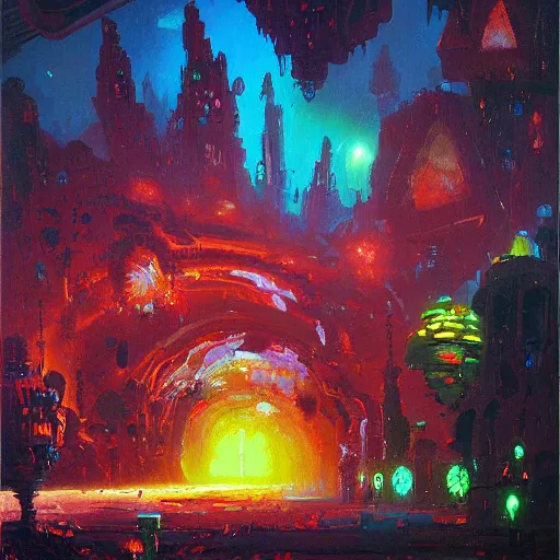 Image similar to a beautiful painting representative of the art style of paul lehr