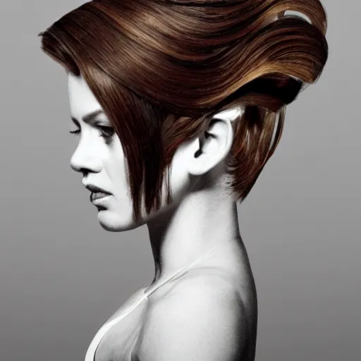 Image similar to hair sculpture