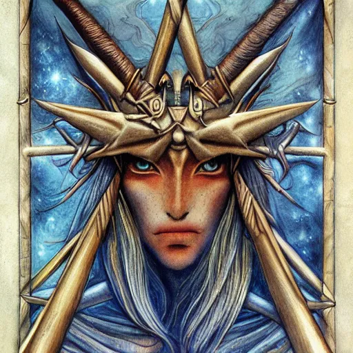 Image similar to detailed and sharp sagittarius artistic zodiac artwork, mystic style, detailed, 8 k, detailed, symmetrical, by brian froud