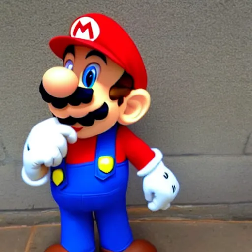 Prompt: super mario in real life