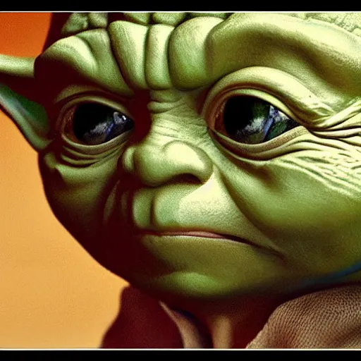 Prompt: yoda, award winning photography, extremely detailed, artstation, 8 k, sensual lighting, incredible art, alex grey