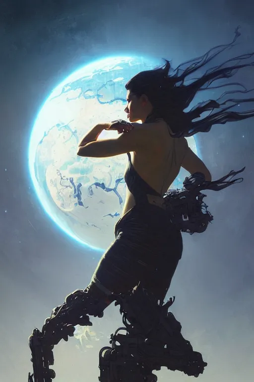 Prompt: gta the planet earth profile picture by greg rutkowski, dynamic pose, intricate, futuristic, fantasy, elegant, by stanley artgerm lau, greg rutkowski, thomas kindkade, alphonse mucha, loish, norman rockwell, fantasy lut, asymmetric, long hair, retro computer graphics, video game, fluid lines,