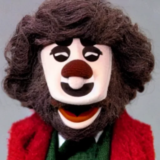 Image similar to karl marx as a muppet, in the muppet show