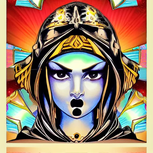 Image similar to starwar goddess perfect symmetrical eyes coherent by sidwill