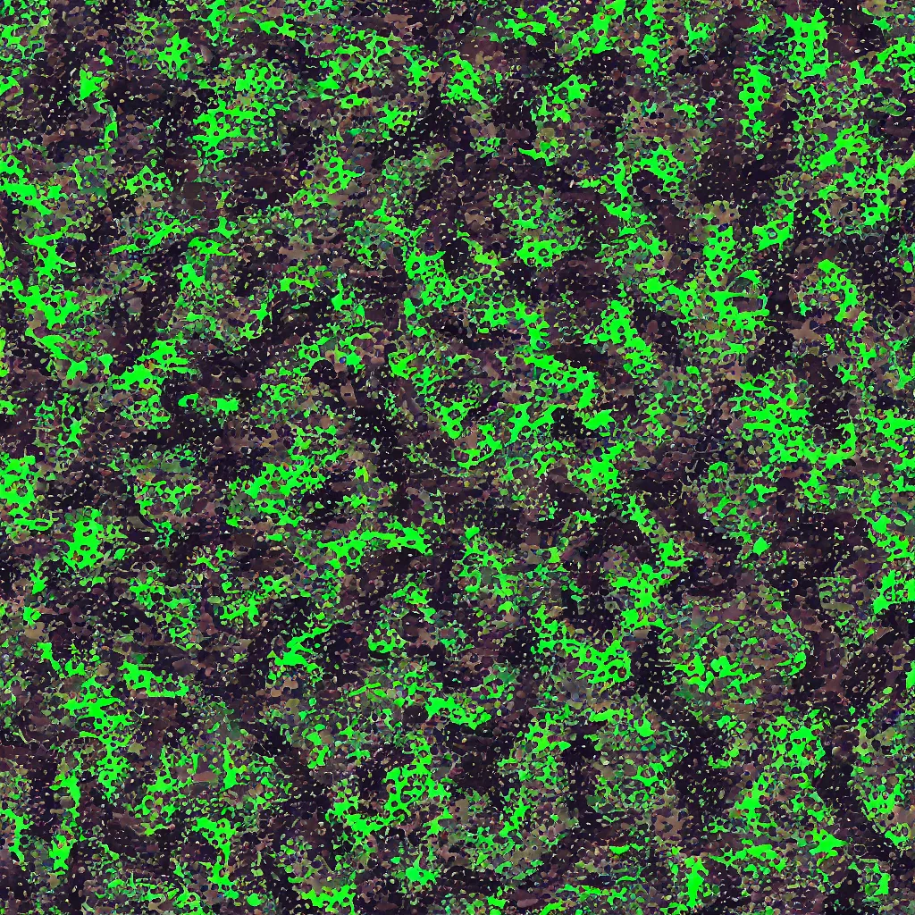 Image similar to shape of toads, camouflage pattern, camo made of frogs, minimal, abstract, acrylic, oil, clay, stipples, stippling, glitch, datamosh, data, cybernetic, splotches, painting, dark, eerie