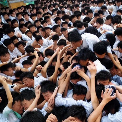 Prompt: tian a men massacre of student, photojournalism, detailed realistic photography