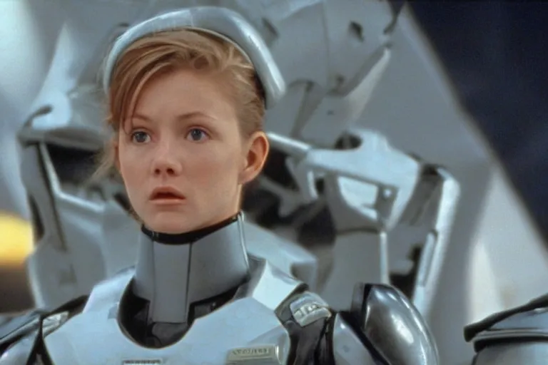 Image similar to Aurora in Starship Troopers (1997), highly detailed, high quality, HD, 4k, 8k, Canon 300mm, professional photographer, 40mp, lifelike, top-rated, award winning, realistic, sharp, no blur, edited, corrected, trending