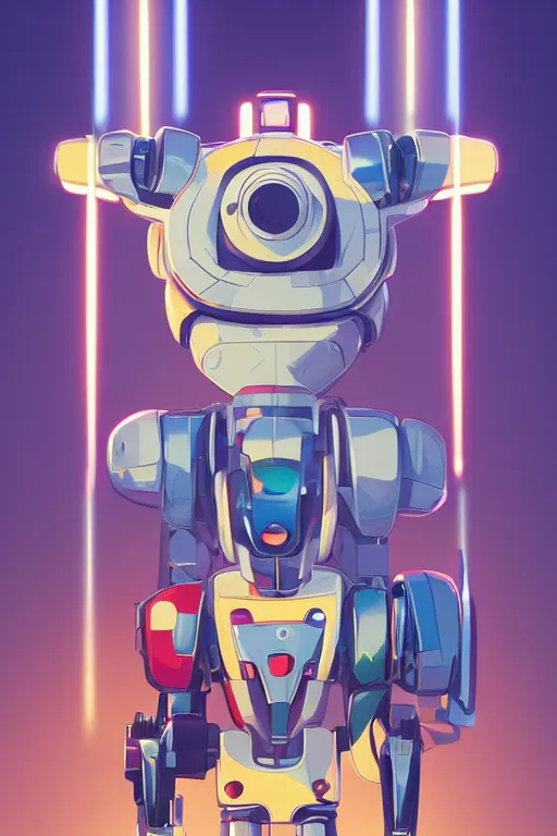 Image similar to metabots medabots medarotto medarot robot minimalist comics helmet mask neon cybereye, behance hd by jesper ejsing, by rhads, makoto shinkai and lois van baarle, ilya kuvshinov, rossdraws global illumination ray tracing hdr radiating a glowing aura