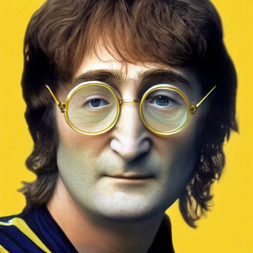 Image similar to john lennon as a lemon mixed with a lemon looks like a lemon, lemon