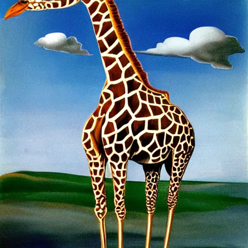 Prompt: a giraffe by salvador dali