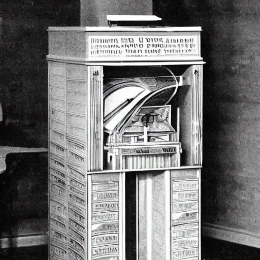 Prompt: plans for a mutoscope as drawn by thomas edison.