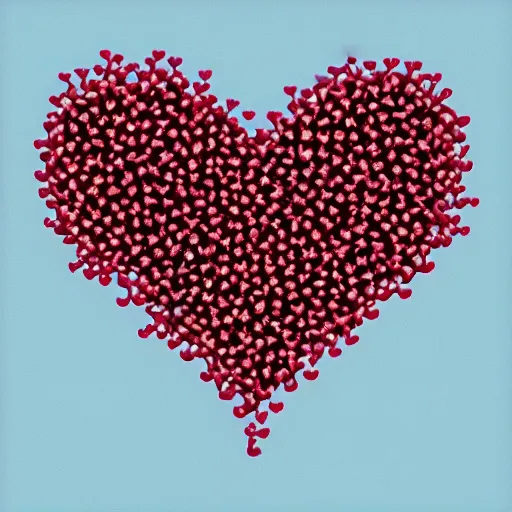 Image similar to “a neural network of hearts”