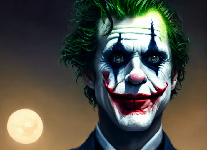 Image similar to highly detailed portrait of mark hamil as the joker, in joker ( 2 0 1 9 ), stephen bliss, unreal engine, fantasy art by greg rutkowski, loish, rhads, ferdinand knab, makoto shinkai and lois van baarle, ilya kuvshinov, rossdraws, tom bagshaw, global illumination, radiant light, detailed and intricate environment