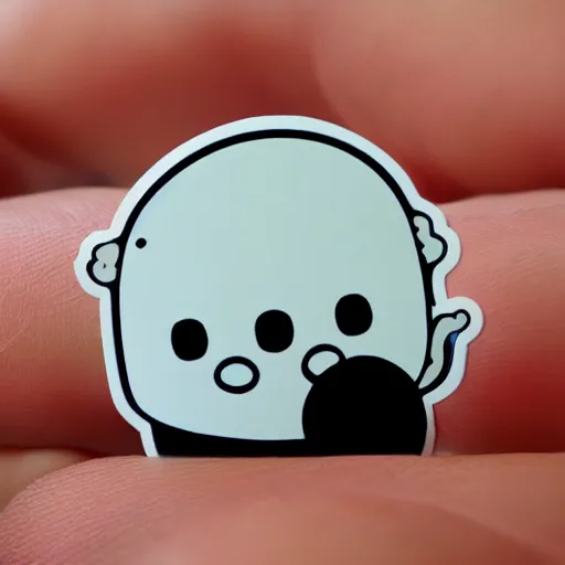 Image similar to cute chibi ghost sticker, by studio ghibli