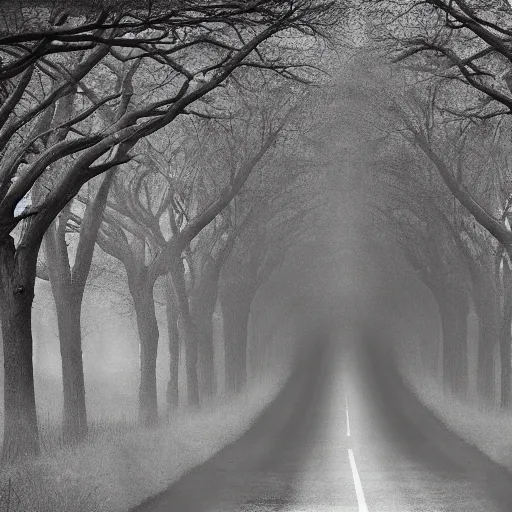 Image similar to dream, award winning black and white photography