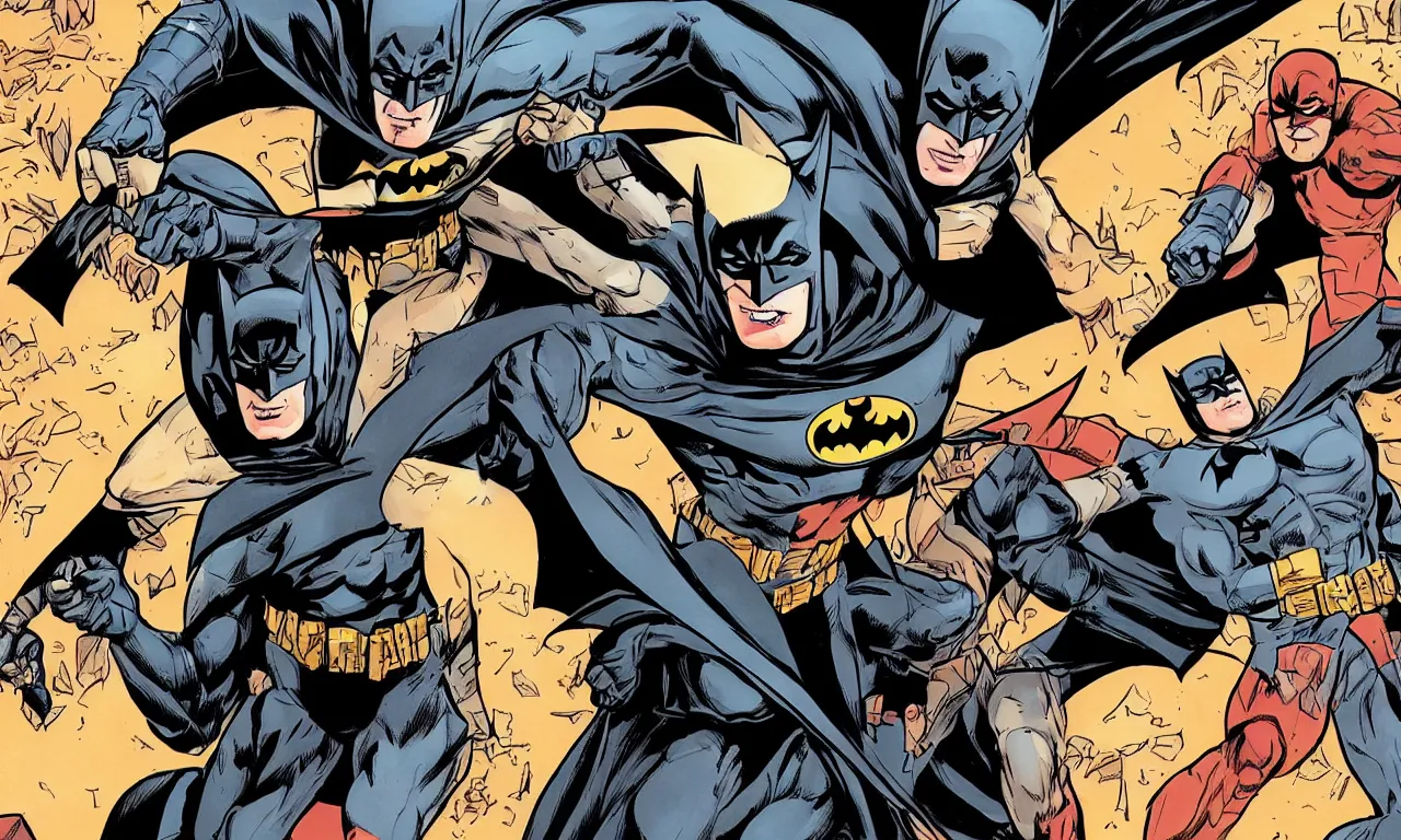 Prompt: batman joins the mcu, comic book illustration