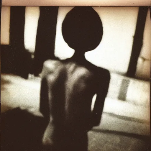 Image similar to polaroid photo of a faceless person