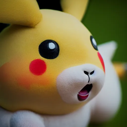 Prompt: award winning photography portrait, pikachu, leica 1 0 0 mm f 0. 8