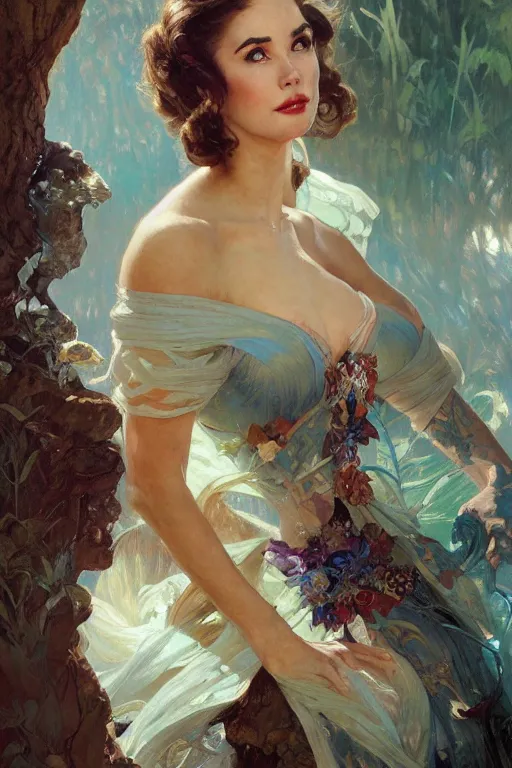 Image similar to Julie Adams portrait, fantasy, elegant, intricate, by Stanley Artgerm Lau, greg rutkowski, thomas kindkade, alphonse mucha, loish, norman Rockwell