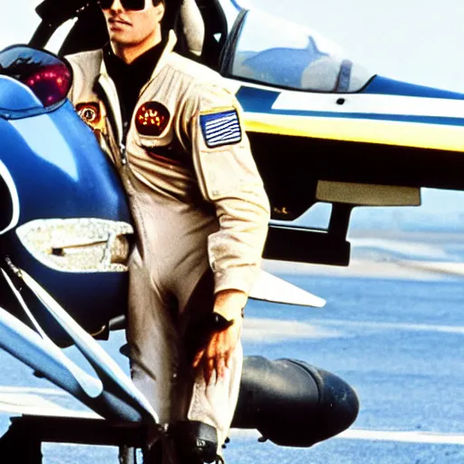 Image similar to a Christian checks top gun in messenger