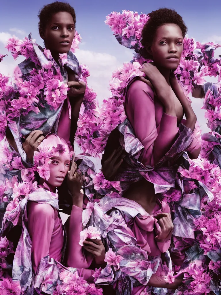 Image similar to portrait fragrance advertising campaign by richard mosse