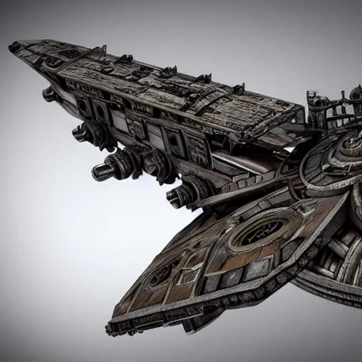 steampunk millennium falcon, 4 k photorealism, | Stable Diffusion