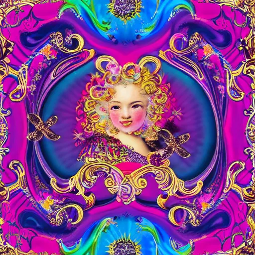 Image similar to Lisa Frank and Baroque collaboration