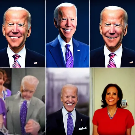 Prompt: president joe waluigi biden, photo, photograph, portrait