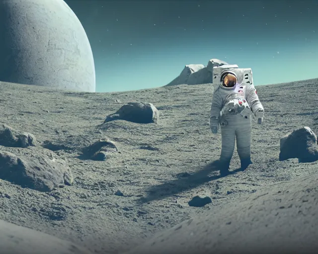 Prompt: astronaut exploring an unknown planet of eden. octane render,4k, f32,55mm photography,wide angle