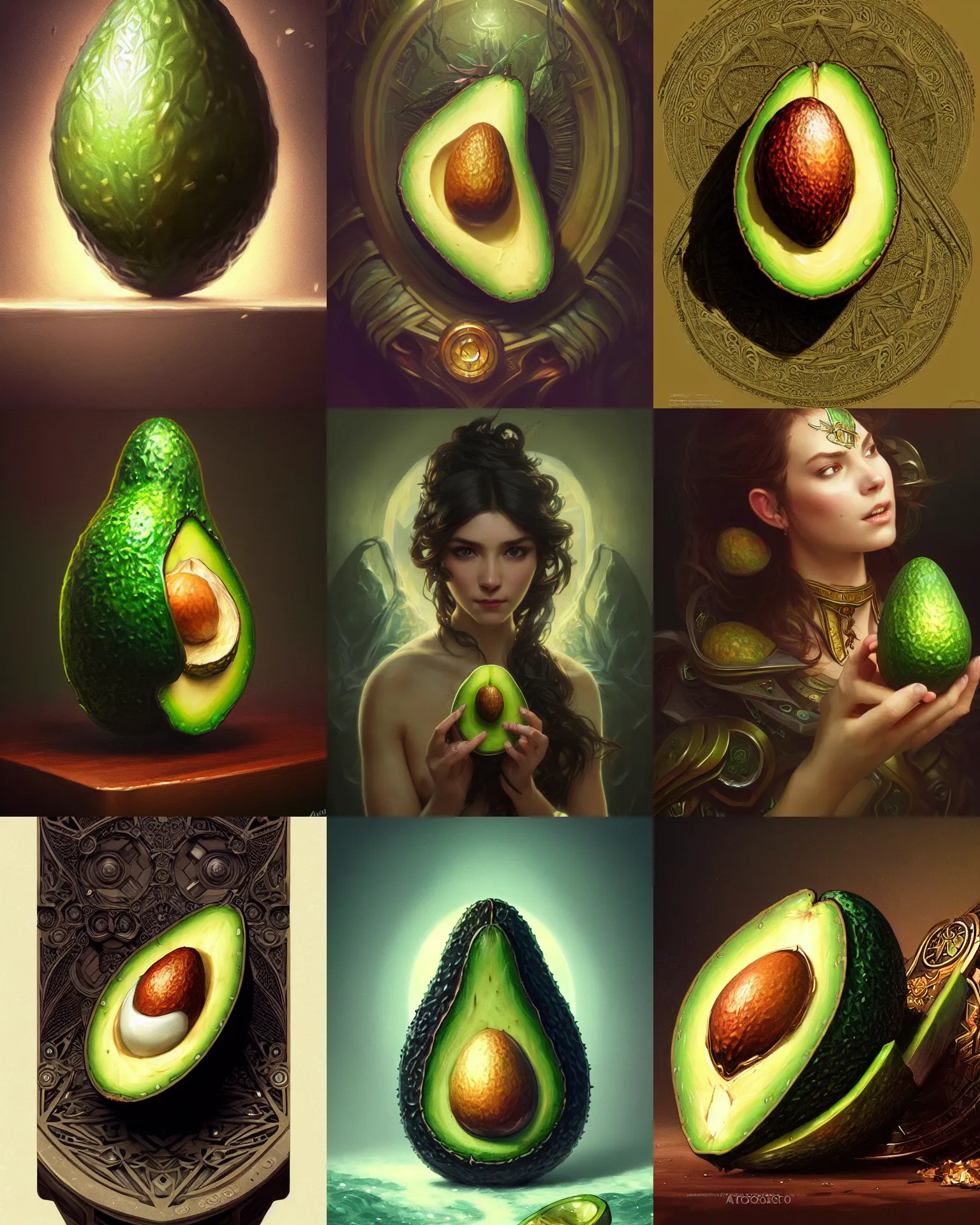 Prompt: photography of a avocado smartphone, deep focus, d & d, fantasy, intricate, elegant, highly detailed, digital painting, artstation, concept art, matte, sharp focus, illustration, hearthstone, art by artgerm and greg rutkowski and alphonse mucha