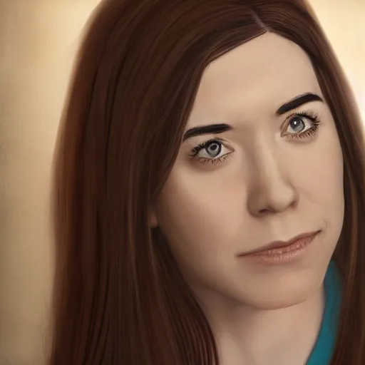 Prompt: photorealistic alison hannigan