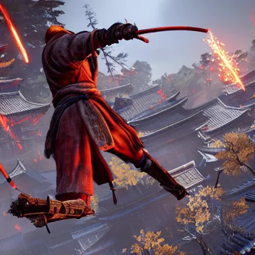 Image similar to a never seen before screenshot of sekiro