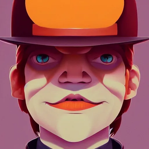 Prompt: face icon stylized minimalist a clockwork orange 1 9 7 1, loftis, cory behance hd by jesper ejsing, by rhads, makoto shinkai and lois van baarle, ilya kuvshinov, rossdraws global illumination