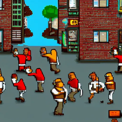 Image similar to Jim Crow in street, ps1, video game, gameplay, retro,