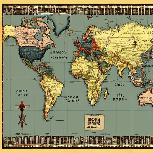 Image similar to alternate history world map